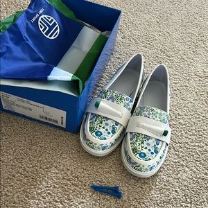 Tory Burch Floral Loafers